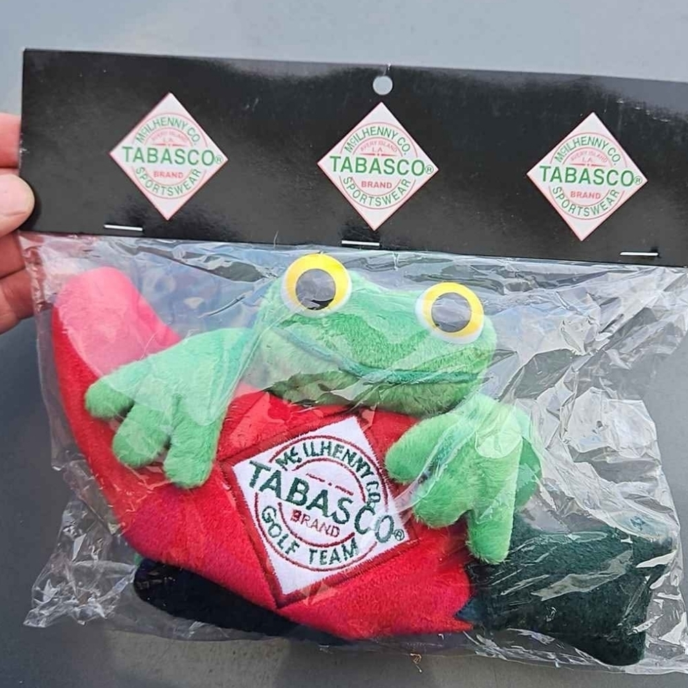 Tabasco Frog Plush for Reptiles - Green and RedVintage Tabasco Hot Sauce McIllhe